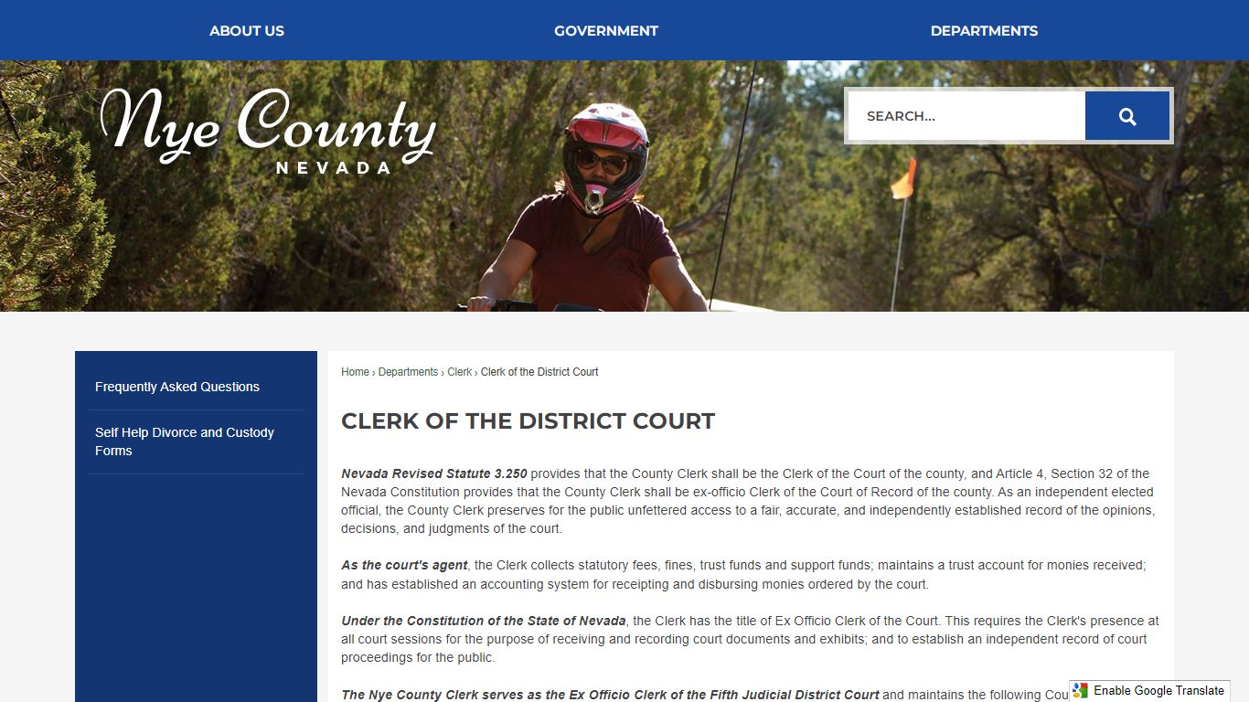 Clerk of the District Court | Nye County, NV Official Website